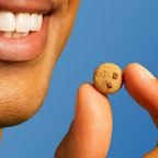 Mini chocolate chip cookie serving suggestion