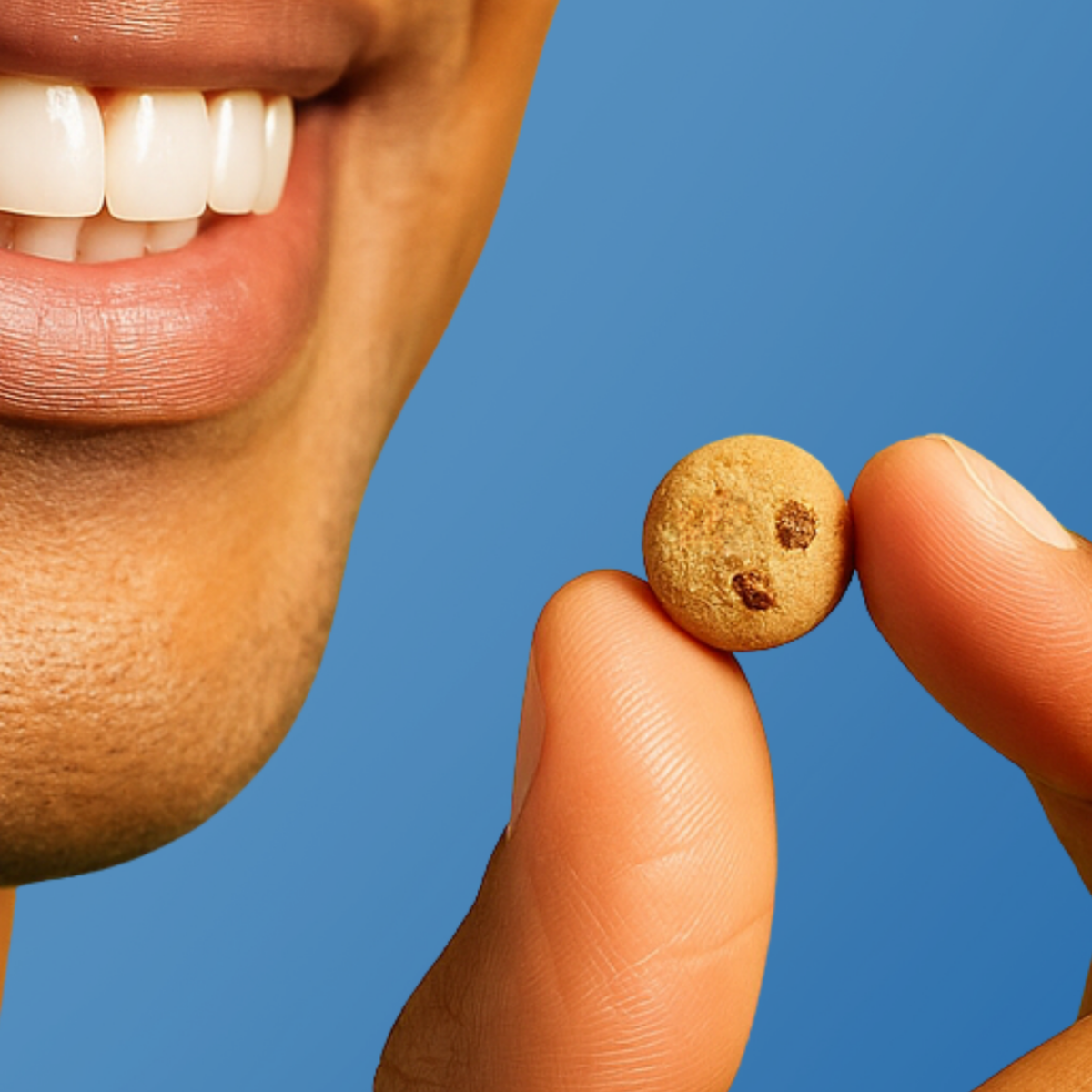 Mini chocolate chip cookie serving suggestion